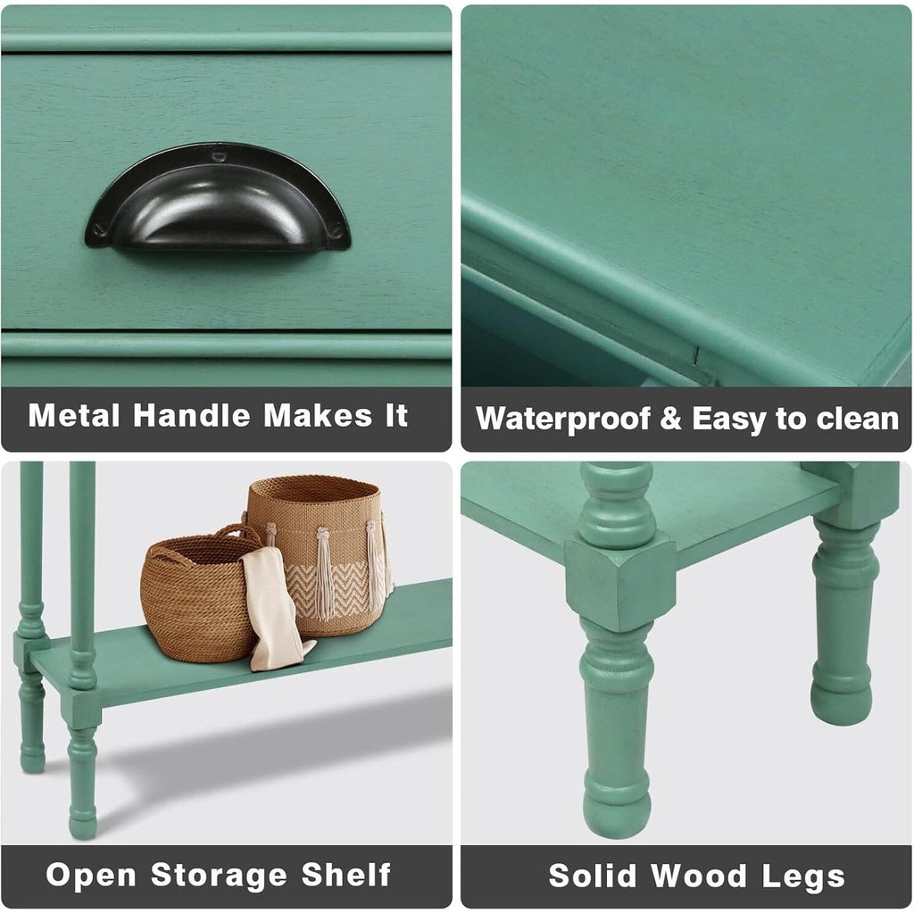 Burlington Holz-Konsolentisch mit 3 Schubladen für den Flur