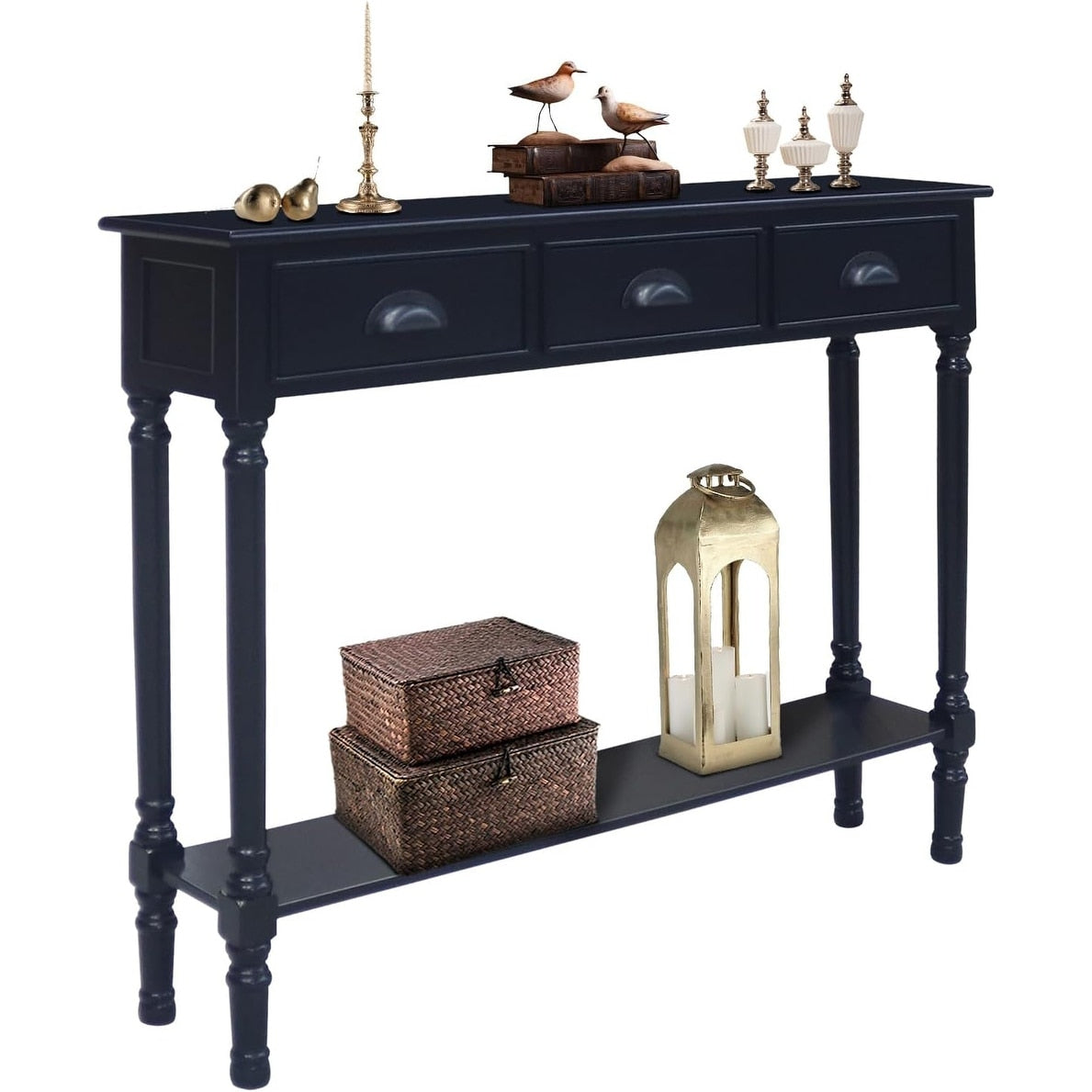 Burlington Holz-Konsolentisch mit 3 Schubladen für den Flur