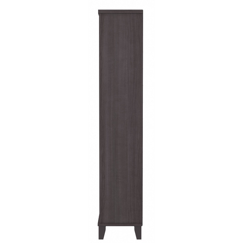 Bush Furniture Somerset Hohes Bücherregal mit 5 verstellbaren Regalböden