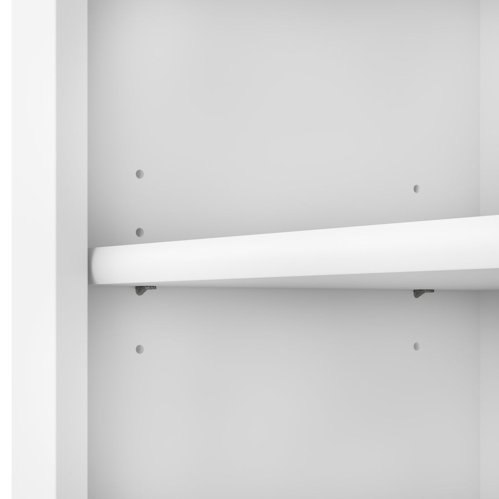 Bush Furniture Somerset Hohes Bücherregal mit 5 verstellbaren Regalböden