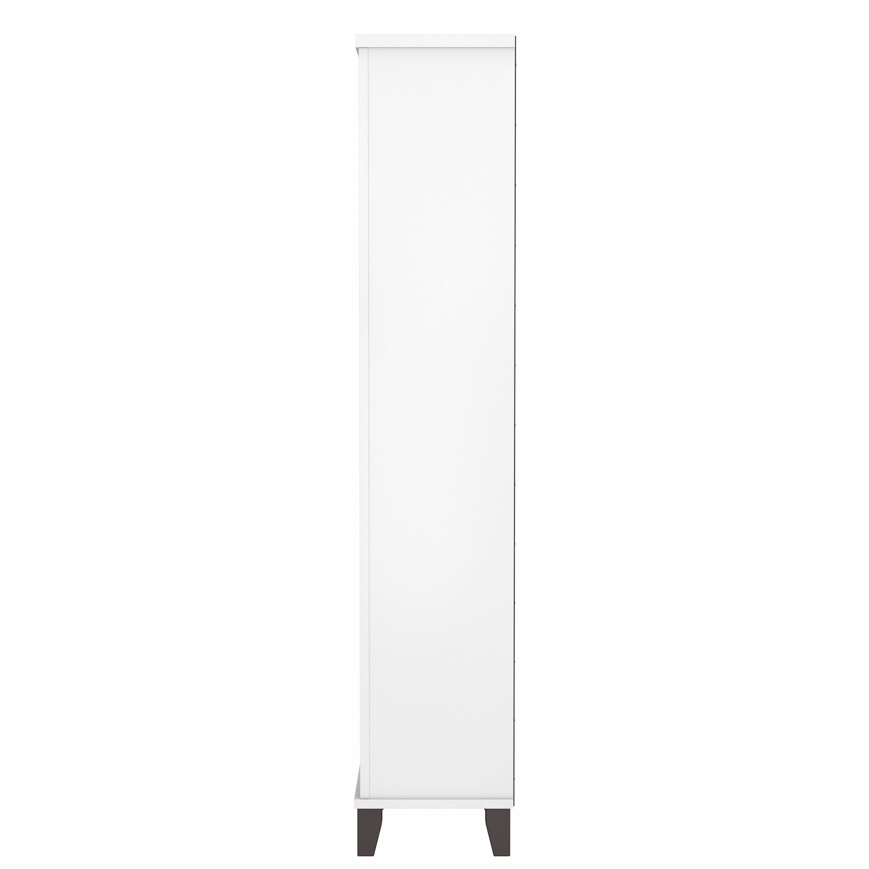 Bush Furniture Somerset Hohes Bücherregal mit 5 verstellbaren Regalböden