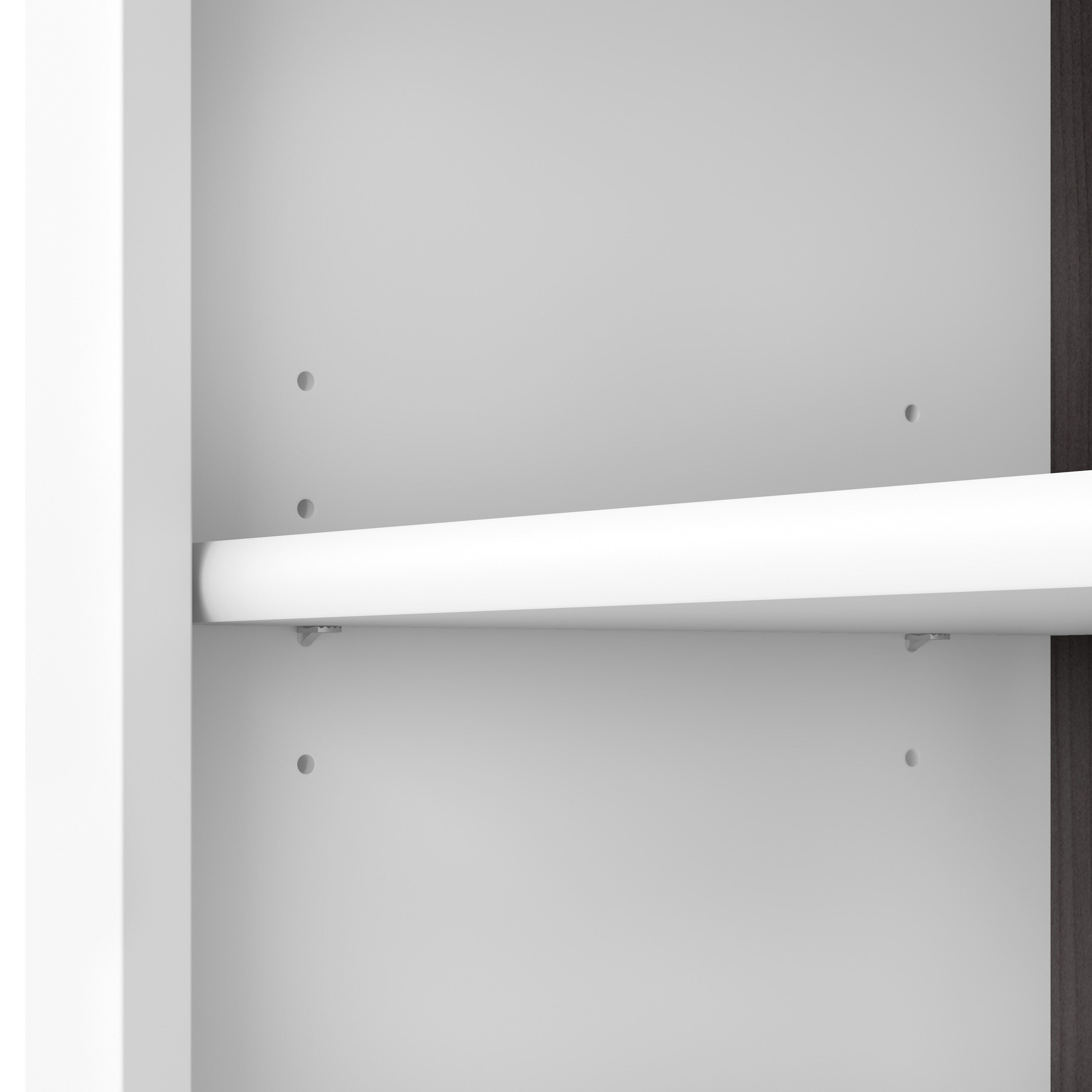 Bush Furniture Somerset Hohes Bücherregal mit 5 verstellbaren Regalböden