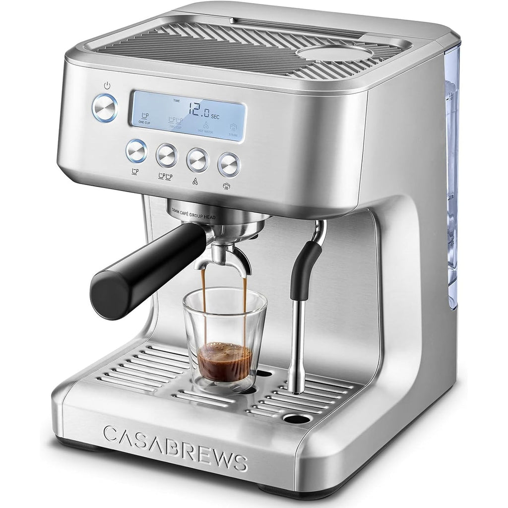 CASABREWS Ultra All-in-One Espressomaschine mit LCD-Display, Silber