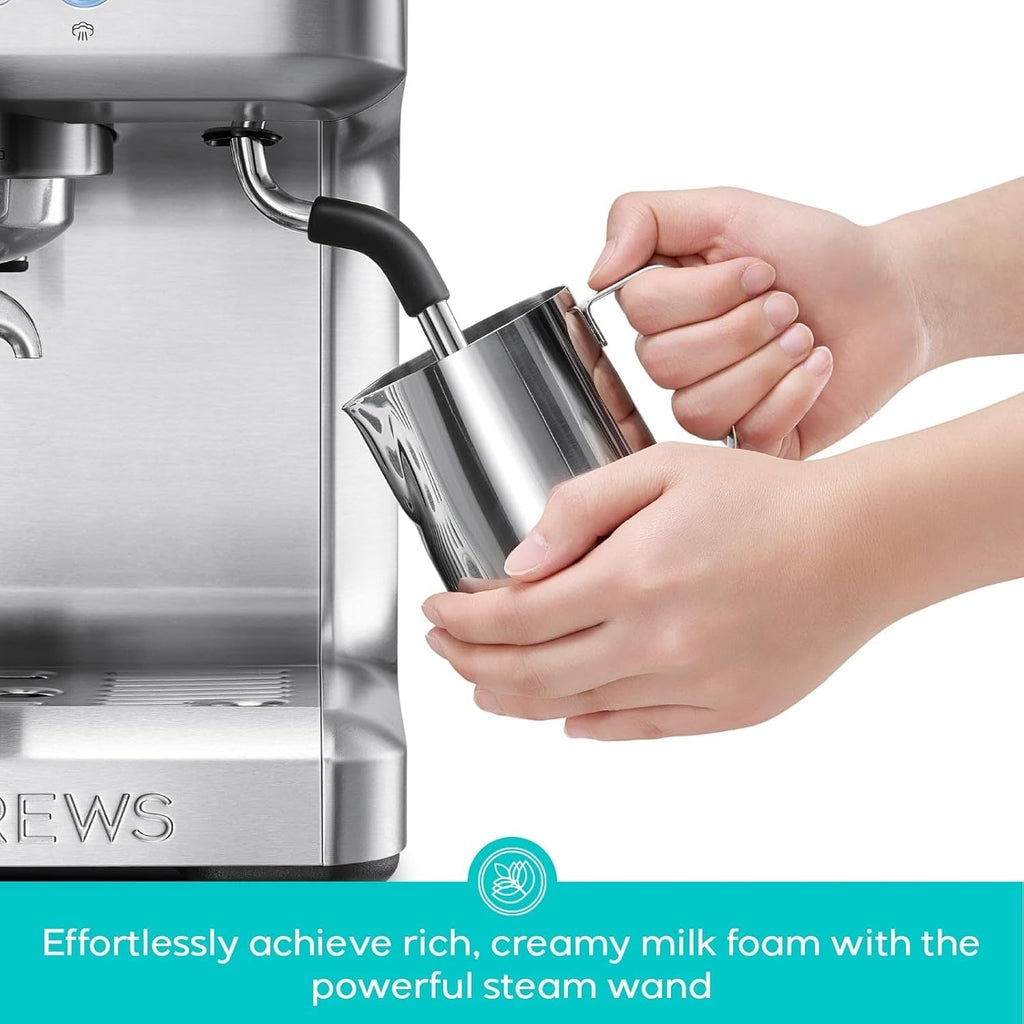 CASABREWS Ultra All-in-One Espressomaschine mit LCD-Display, Silber
