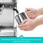 CASABREWS Ultra All-in-One Espressomaschine mit LCD-Display, Silber