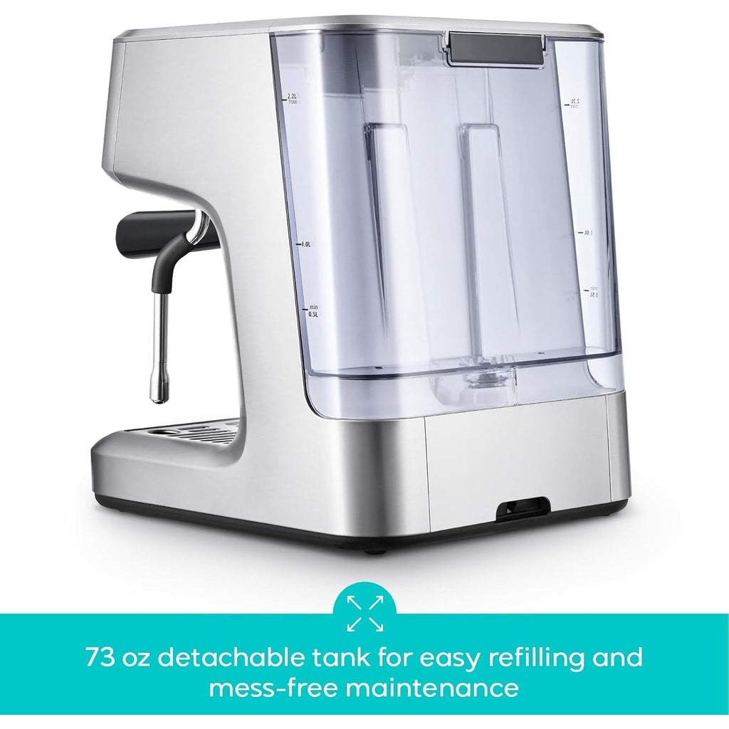 CASABREWS Ultra All-in-One Espressomaschine mit LCD-Display, Silber