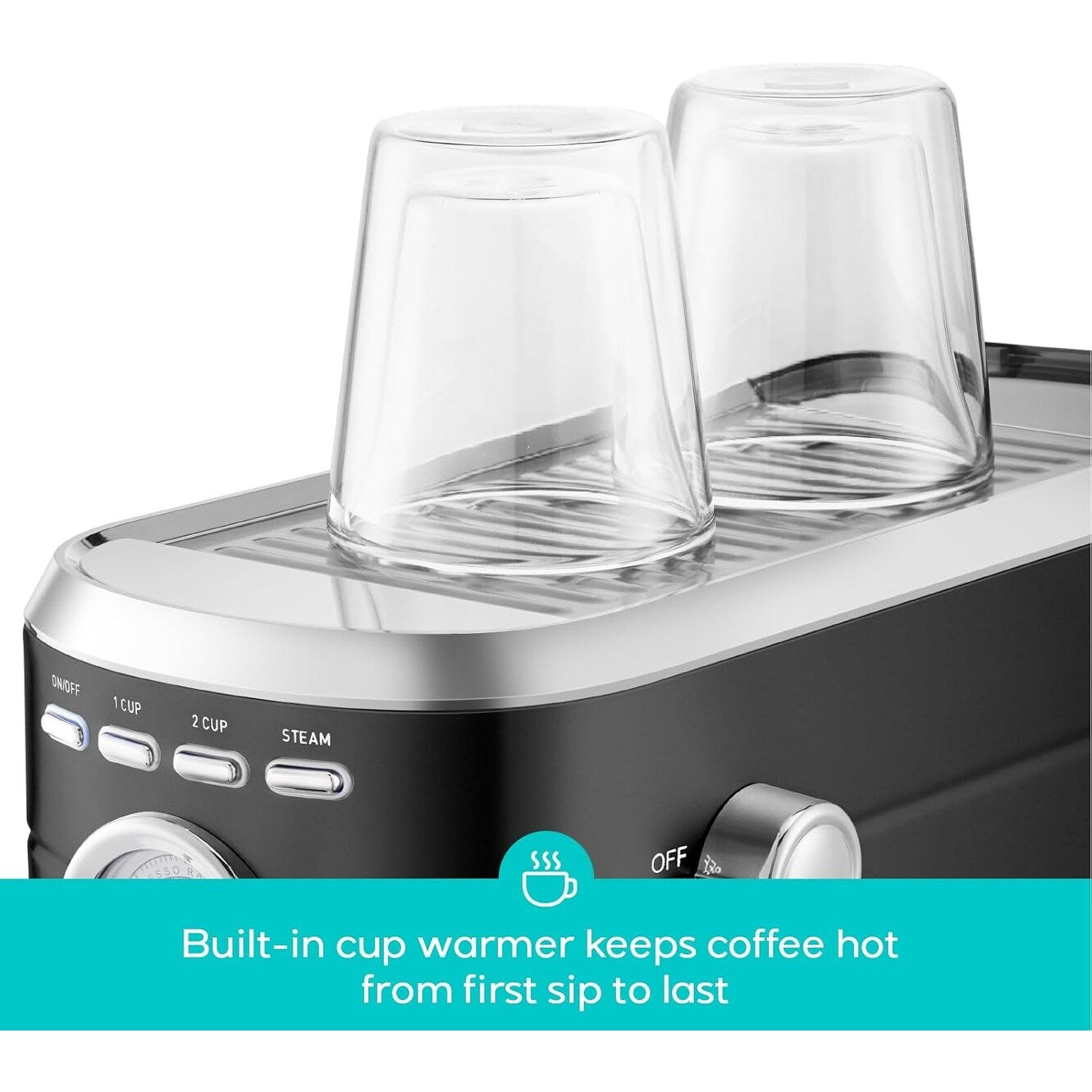 CASABREWS CM5418 Espressomaschine 20 Bar mit Milchaufschäumdüse