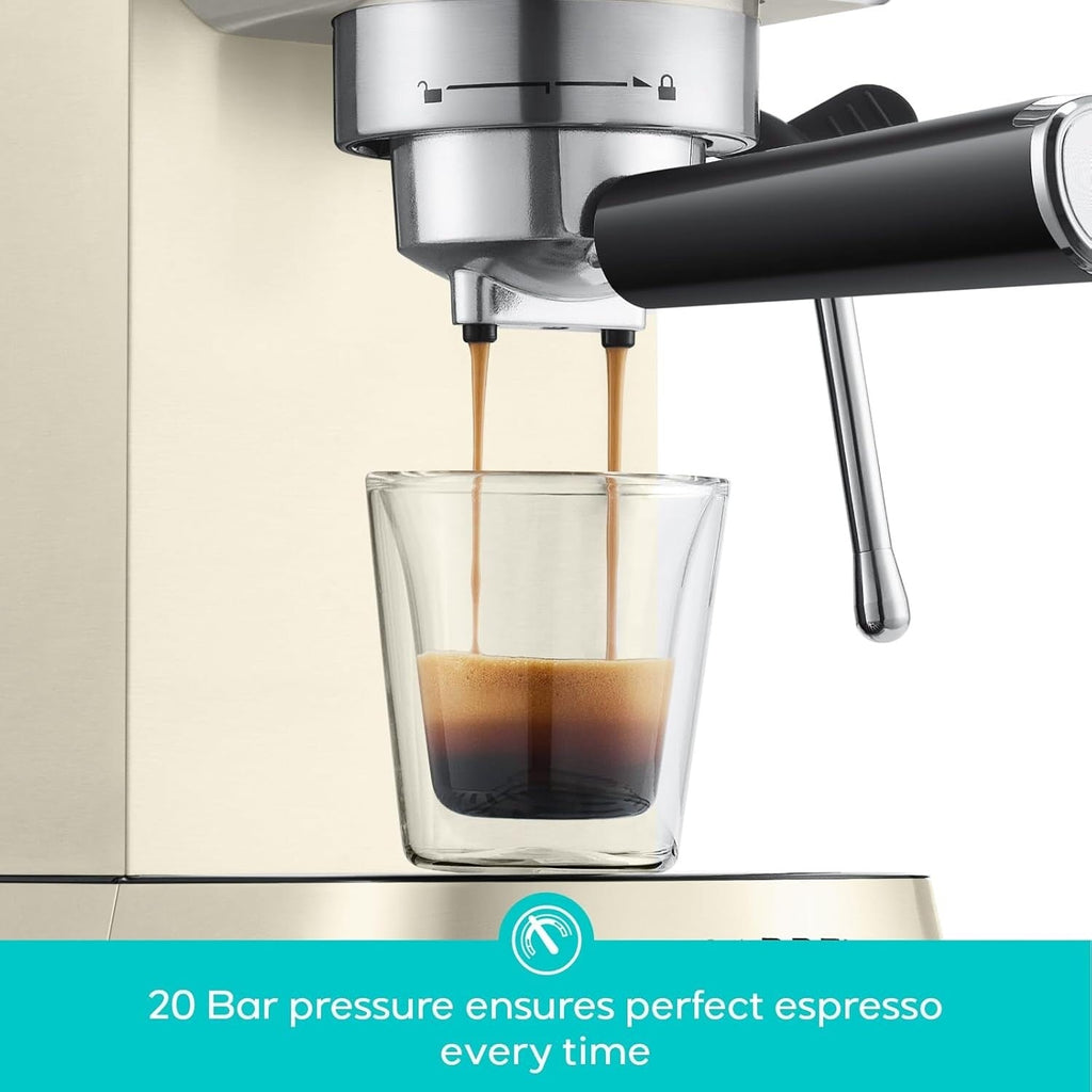 CASABREWS CM5418 Espressomaschine 20 Bar mit Milchaufschäumdüse