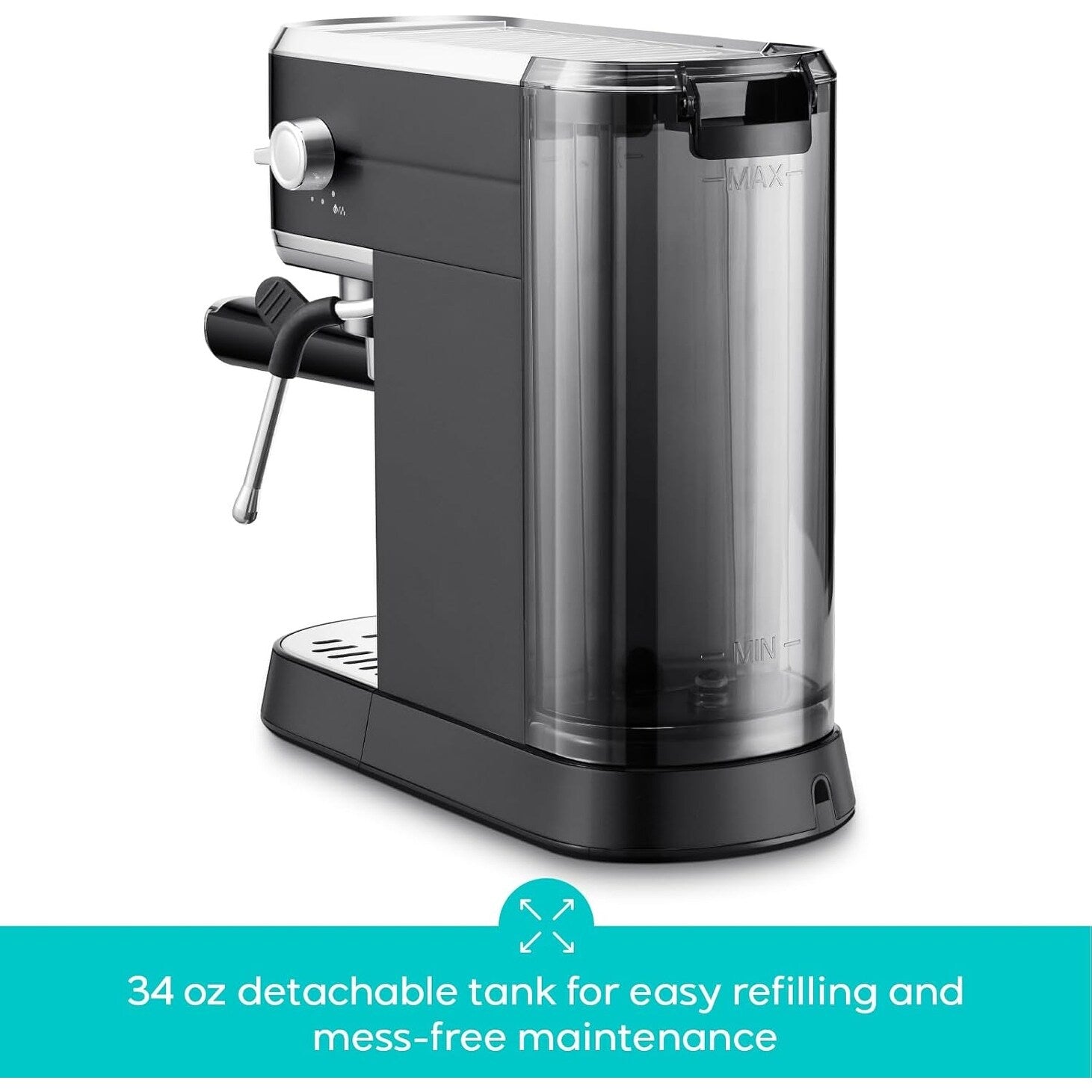 CASABREWS CM5418 Espressomaschine 20 Bar mit Milchaufschäumdüse