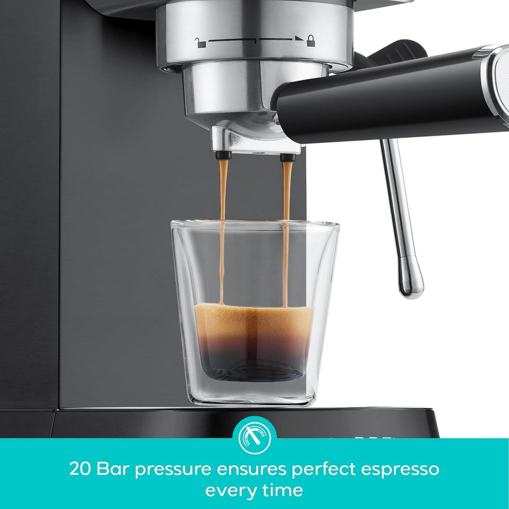 CASABREWS CM5418 Espressomaschine 20 Bar mit Milchaufschäumdüse