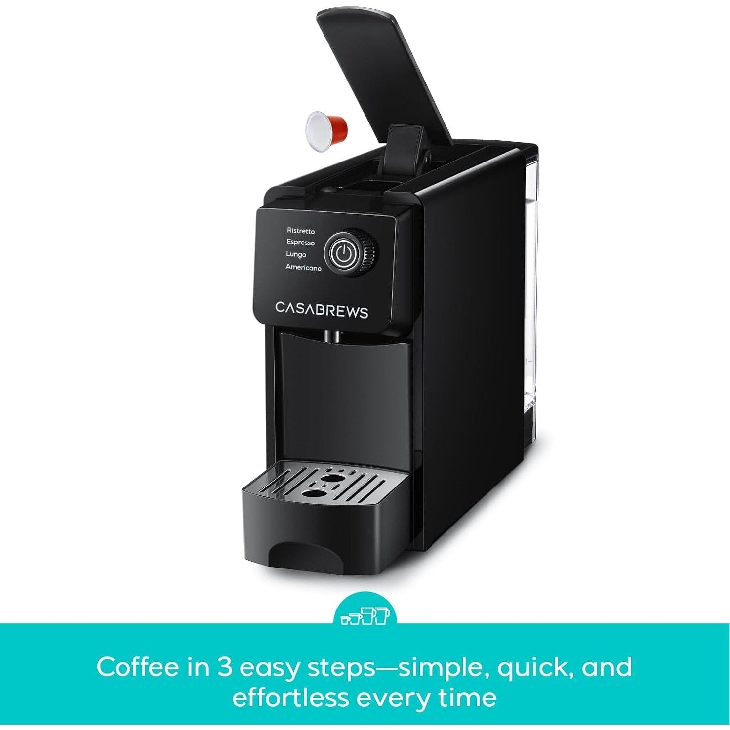 CASABREWS CM7036E 20 Bar Espressomaschine für Nespresso Original Pads