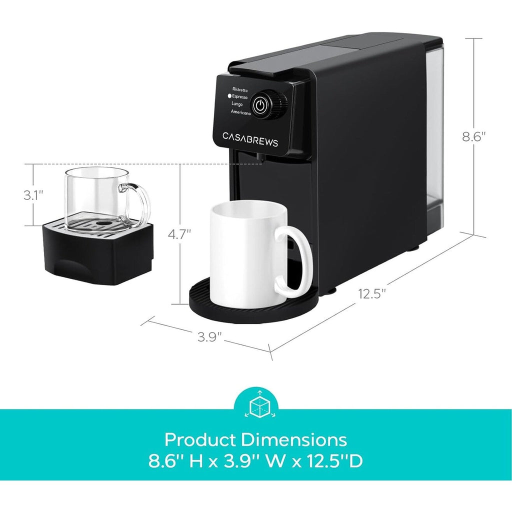 CASABREWS CM7036E 20 Bar Espressomaschine für Nespresso Original Pads