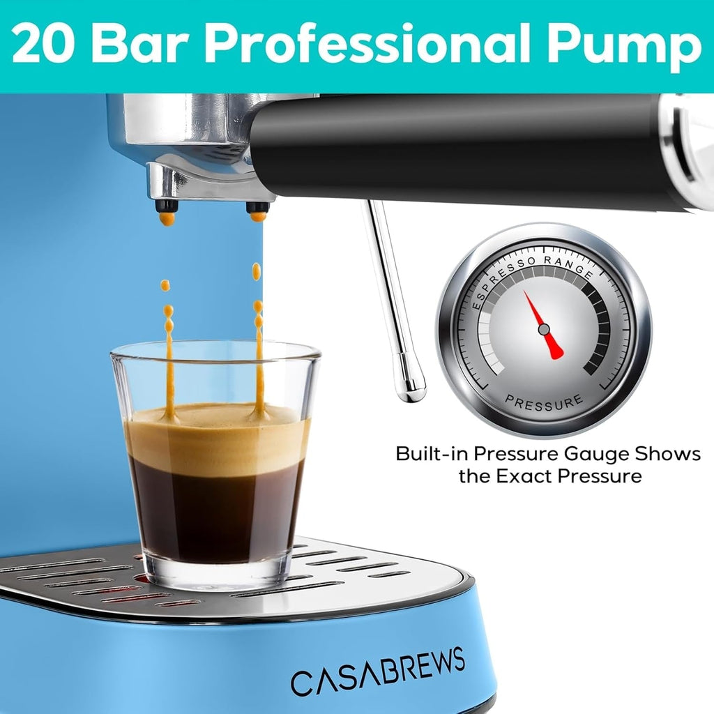 CASABREWS CM5418 Espressomaschine 20 Bar mit Milchaufschäumsystem - Nicht verfügbar
