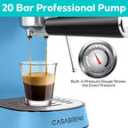 CASABREWS CM5418 Espressomaschine 20 Bar mit Milchaufschäumsystem - Nicht verfügbar