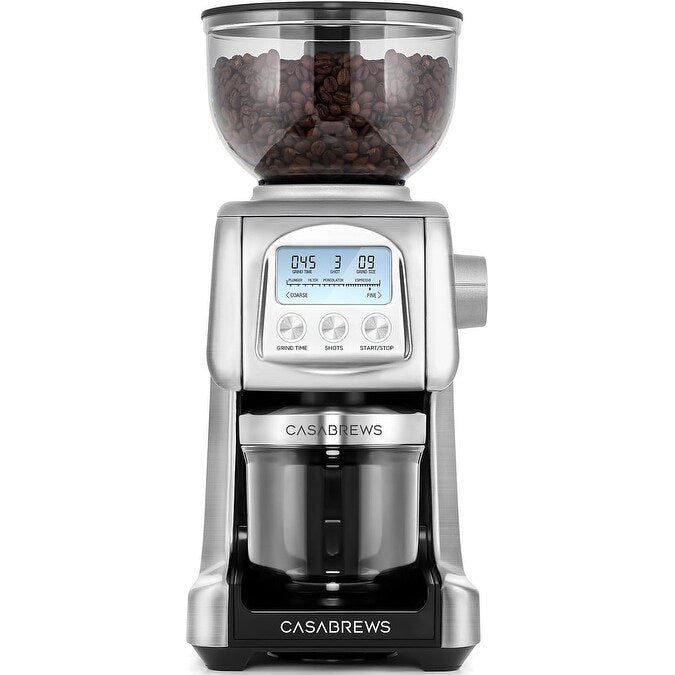 CASABREWS Tornado Elektrische Kaffeemühle mit konischem Mahlwerk, Silber - Nicht verfügbar