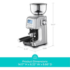 CASABREWS Tornado Elektrische Kaffeemühle mit konischem Mahlwerk, Silber - Nicht verfügbar