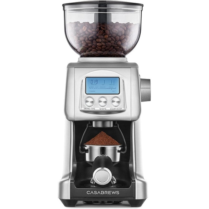 CASABREWS Tornado Elektrische Kaffeemühle mit konischem Mahlwerk, Silber - Nicht verfügbar