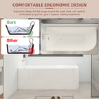 CB HOME 59''/67'' freistehende Acryl-Badewannen, einseitig wandmontiert, Überlauf links/rechts