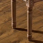 CO-Z Französischer Vintage-Fußhocker und Schminkhocker mit Polsterung