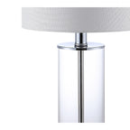 Cabell 21 Moderne LED-Tischleuchte aus Glas mit USB-Ladefunktion, geöltes Bronze-Finish (2er-Set) von JONATHAN Y