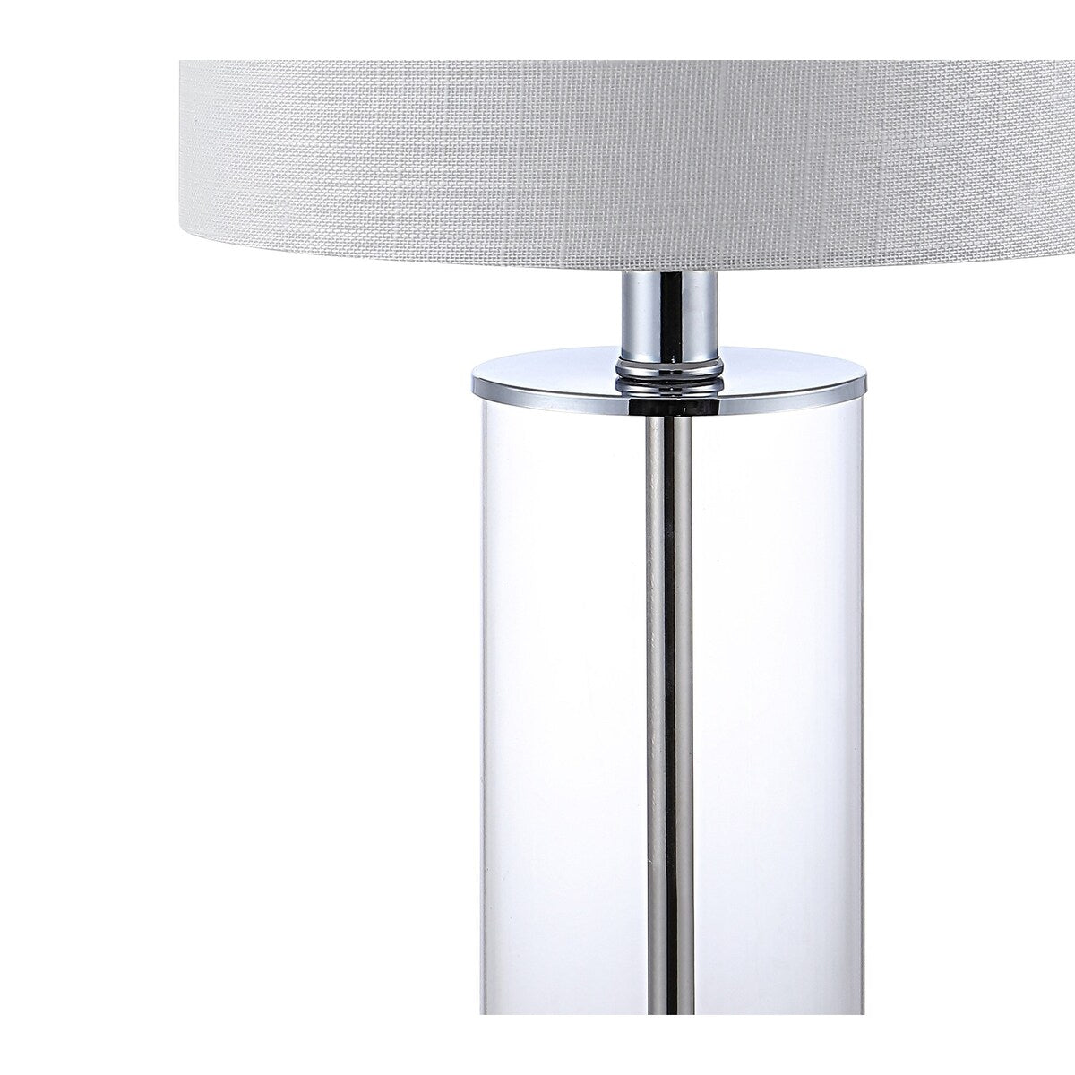 Cabell 21 Moderne LED-Tischleuchte aus Glas mit USB-Ladefunktion, geöltes Bronze-Finish (2er-Set) von JONATHAN Y