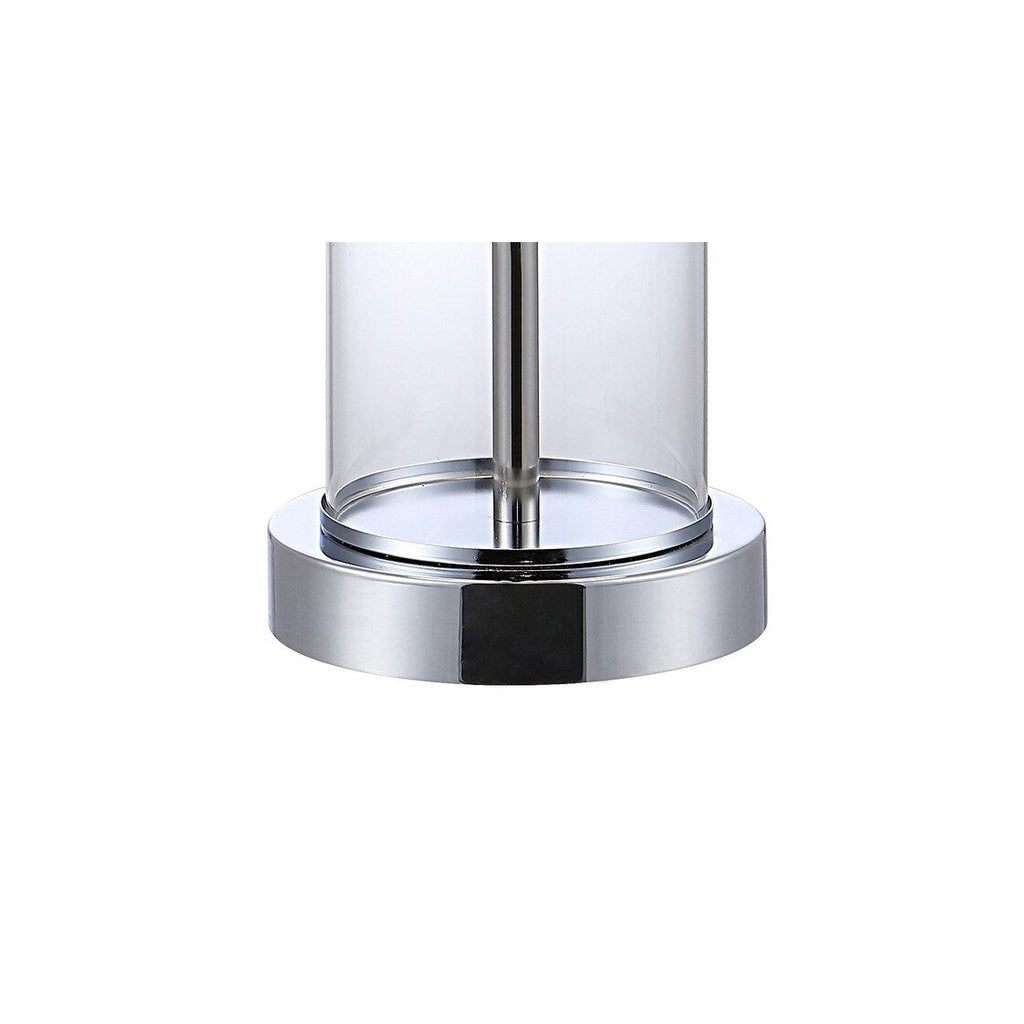 Cabell 21 Moderne LED-Tischleuchte aus Glas mit USB-Ladefunktion, geöltes Bronze-Finish (2er-Set) von JONATHAN Y