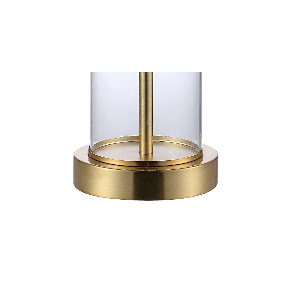 Cabell 21 Moderne LED-Tischleuchte aus Glas mit USB-Ladefunktion, geöltes Bronze-Finish (2er-Set) von JONATHAN Y