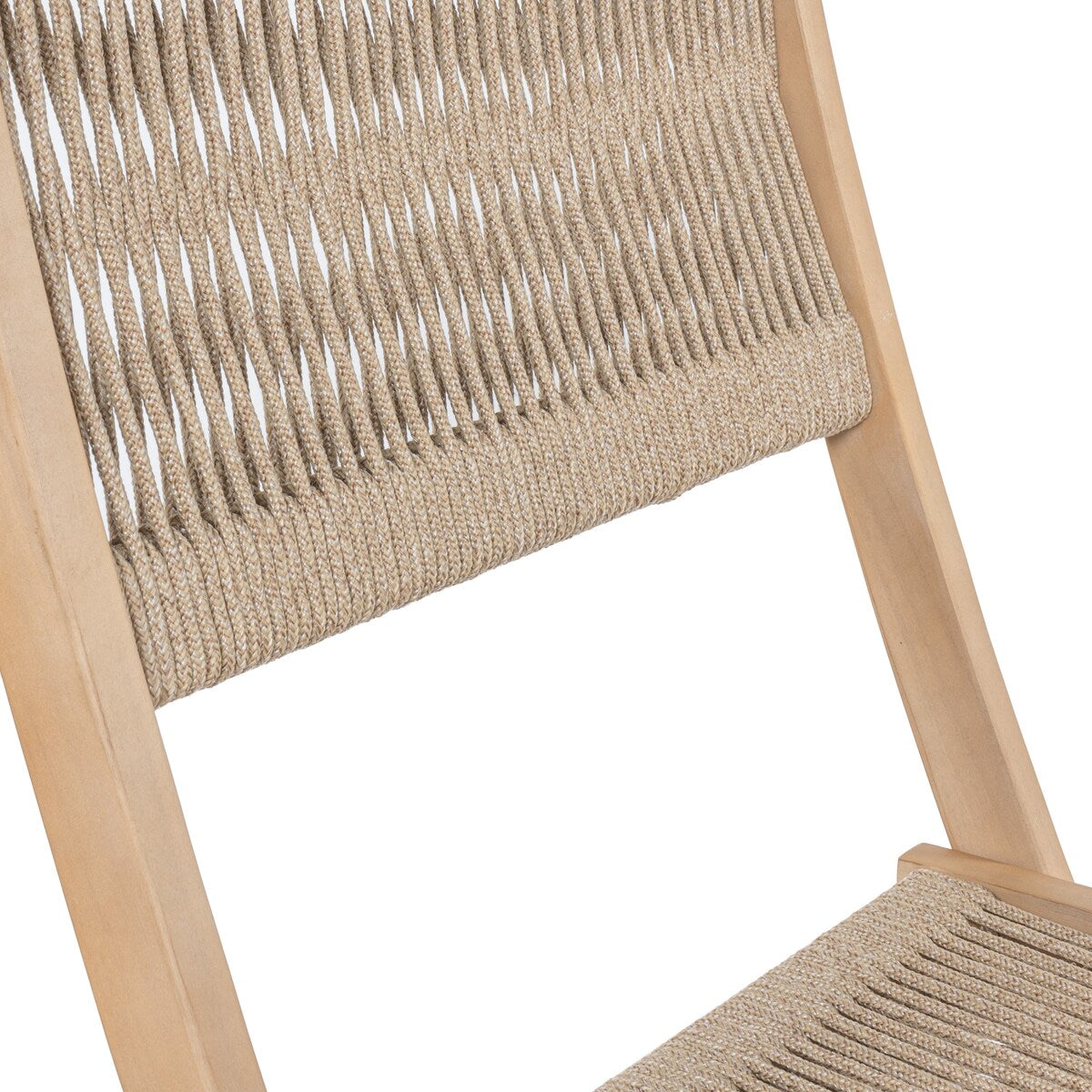 Cadiz Modernes 3-teiliges Bistro-Set aus Akazienholz im Küstenstil für den Außenbereich, faltbar, von JONATHAN Y