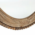 Ovaler Wandspiegel „Cameo“ mit Holzrahmen, 81 cm (32 Zoll), Badezimmerspiegel – 81 cm H x 61 cm B x 3,2 cm T