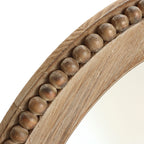 Ovaler Wandspiegel „Cameo“ mit Holzrahmen, 81 cm (32 Zoll), Badezimmerspiegel – 81 cm H x 61 cm B x 3,2 cm T