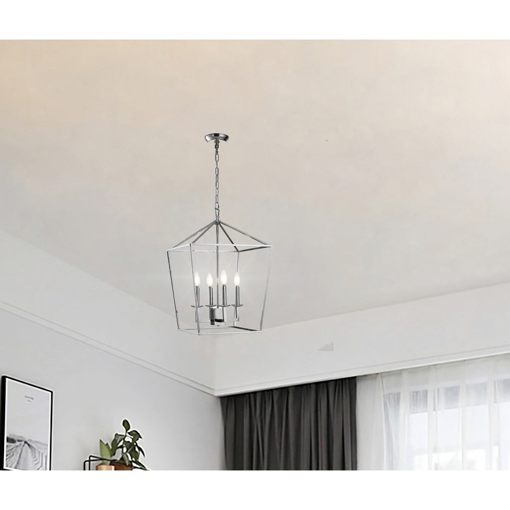 Laternenleuchte im Kerzenstil für Treppenhaus oder Kücheninsel, offener Käfig-Kronleuchter - Nicht verfügbar