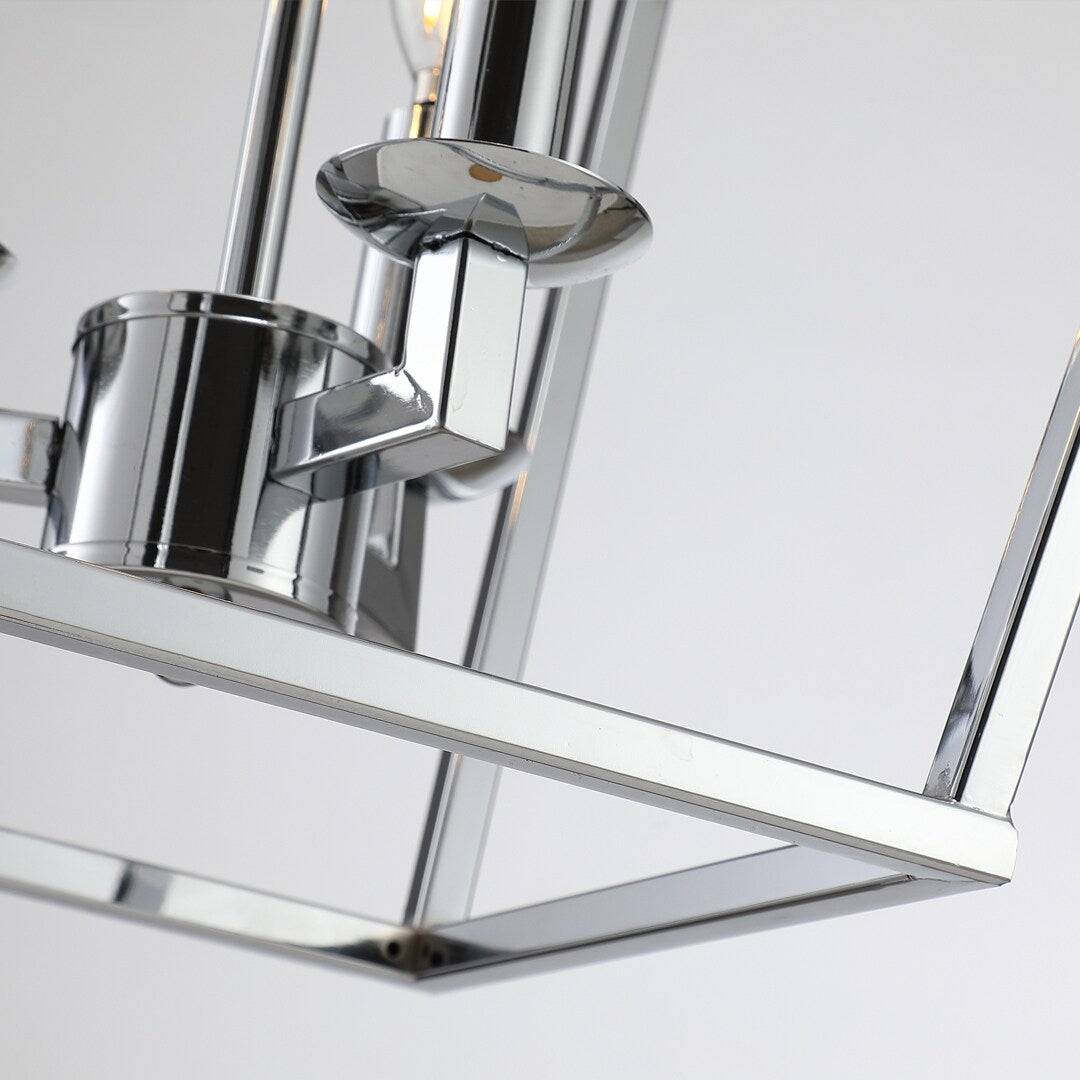 Laternenleuchte im Kerzenstil für Treppenhaus oder Kücheninsel, offener Käfig-Kronleuchter - Nicht verfügbar