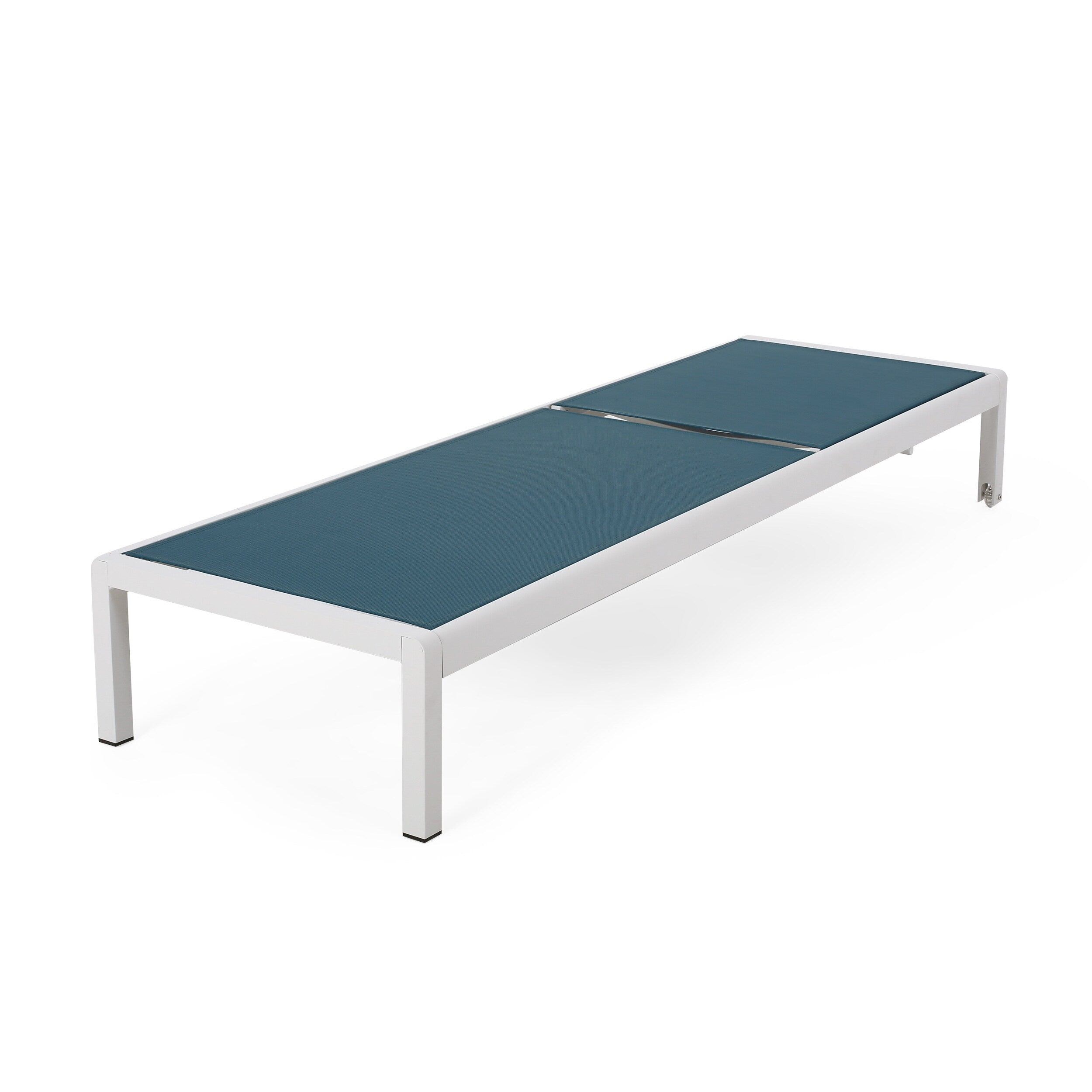 Gartenliege aus Aluminium, Modell Cape Coral (2er-Set), von Christopher Knight Home – 77,56 cm T x 25,20 cm B x 11,80 cm H