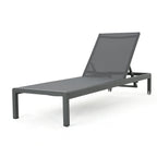 Gartenliege aus Aluminium, Modell Cape Coral (2er-Set), von Christopher Knight Home – 77,56 cm T x 25,20 cm B x 11,80 cm H