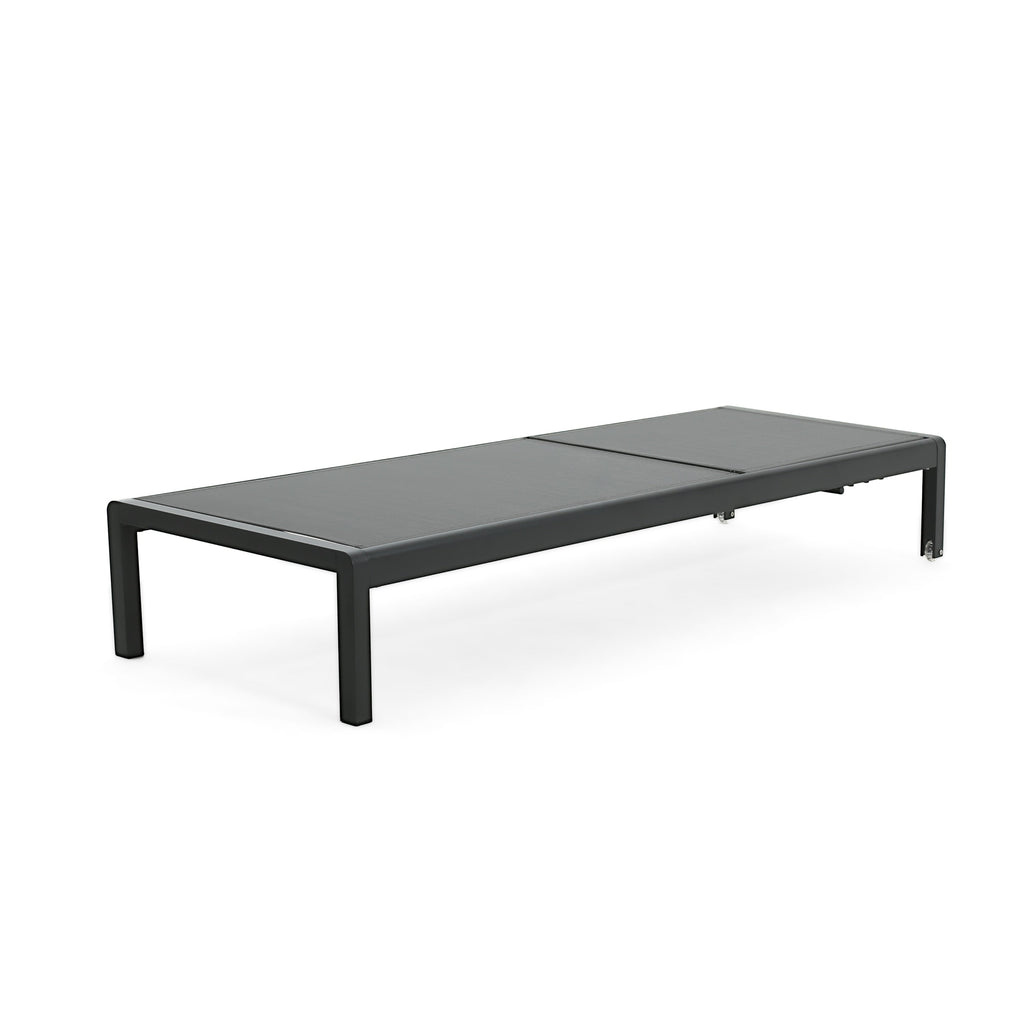 Gartenliege aus Aluminium, Modell Cape Coral (2er-Set), von Christopher Knight Home – 77,56 cm T x 25,20 cm B x 11,80 cm H