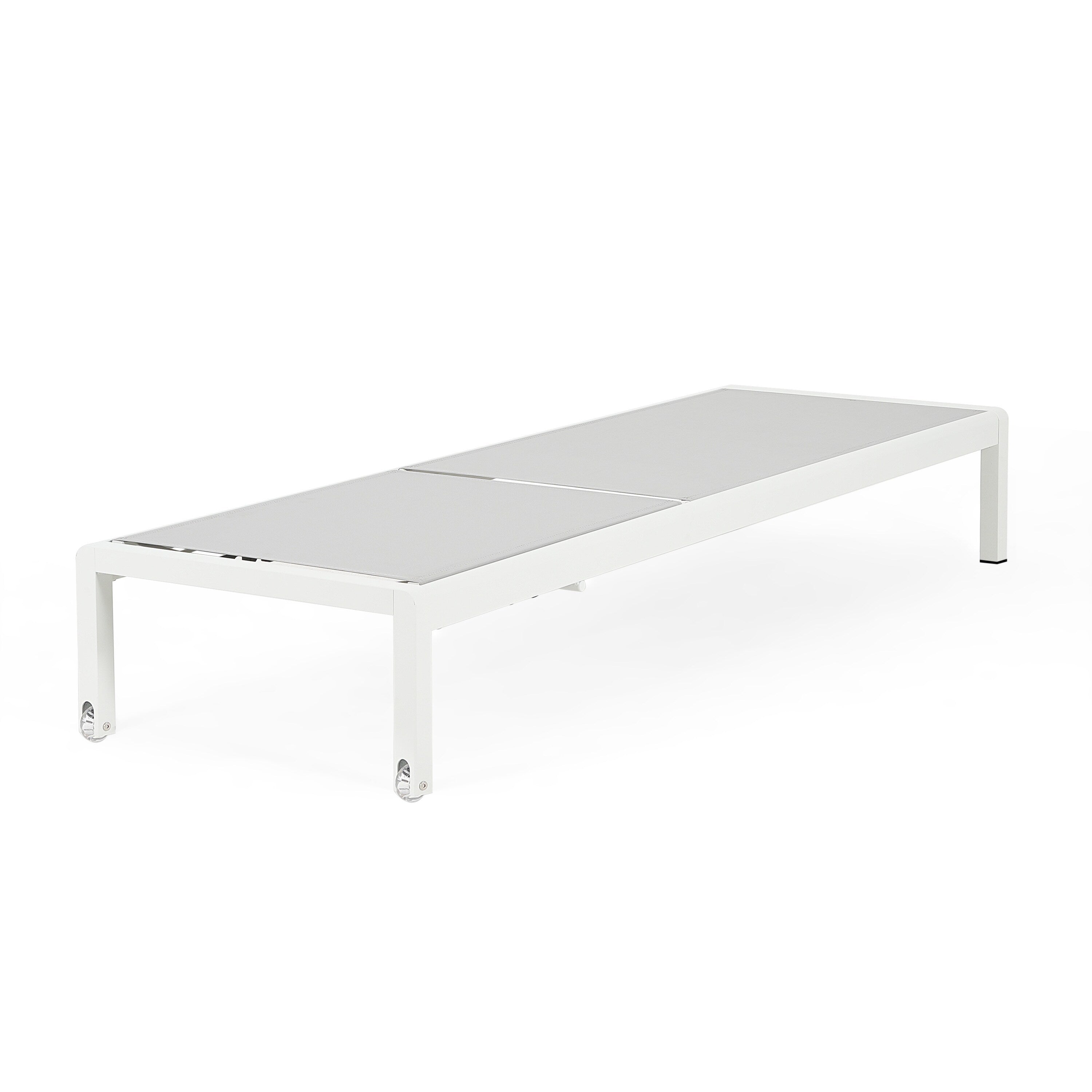 Gartenliege aus Aluminium, Modell Cape Coral (2er-Set), von Christopher Knight Home – 77,56 cm T x 25,20 cm B x 11,80 cm H