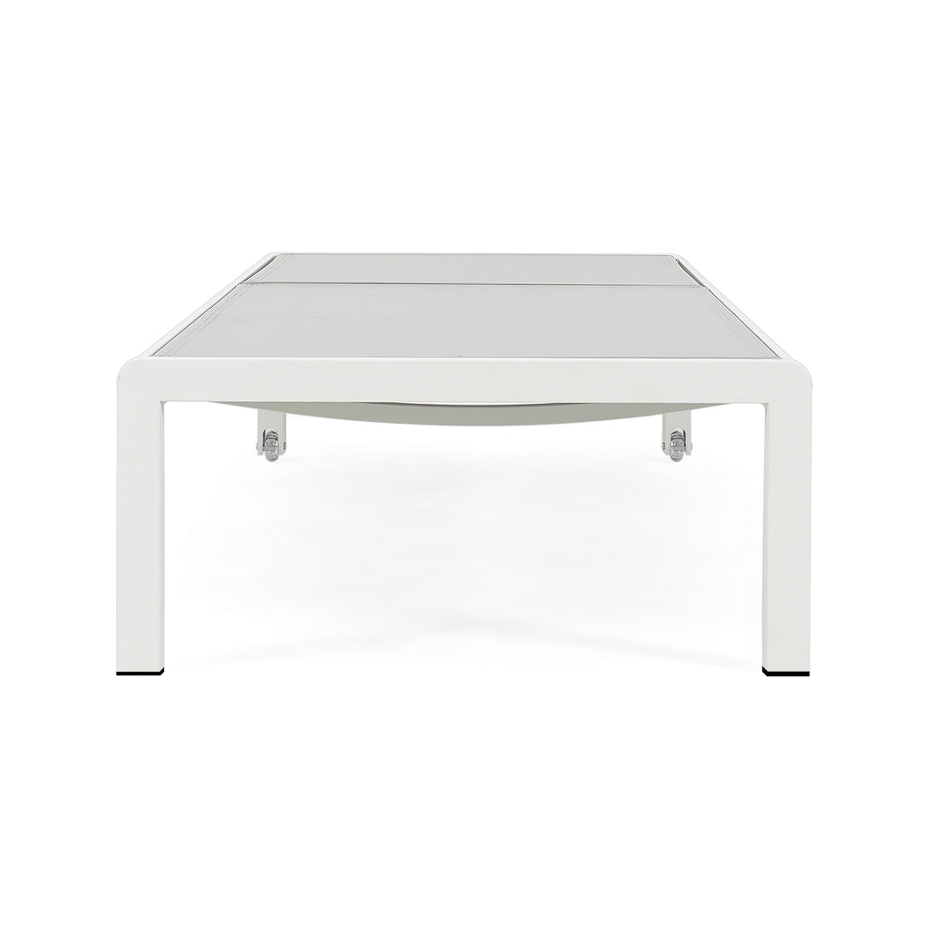 Gartenliege aus Aluminium, Modell Cape Coral (2er-Set), von Christopher Knight Home – 77,56 cm T x 25,20 cm B x 11,80 cm H