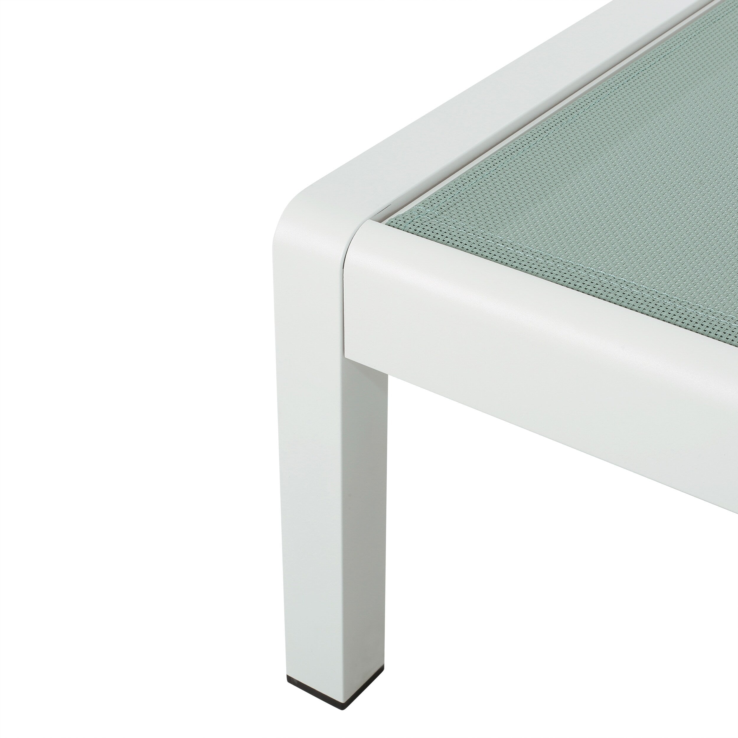 Gartenliege aus Aluminium, Modell Cape Coral (2er-Set), von Christopher Knight Home – 77,56 cm T x 25,20 cm B x 11,80 cm H