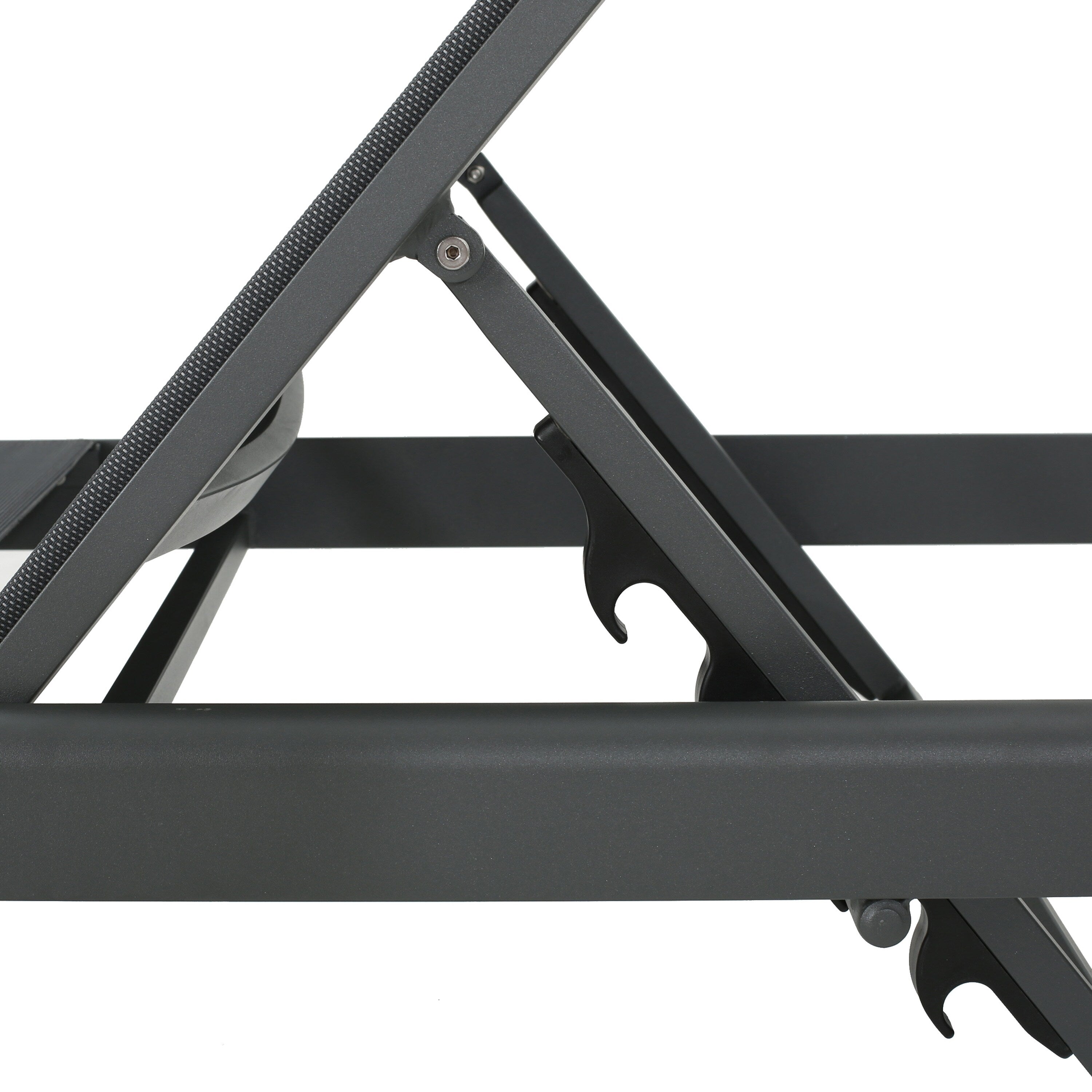 Gartenliege aus Aluminium, Modell Cape Coral (2er-Set), von Christopher Knight Home – 77,56 cm T x 25,20 cm B x 11,80 cm H