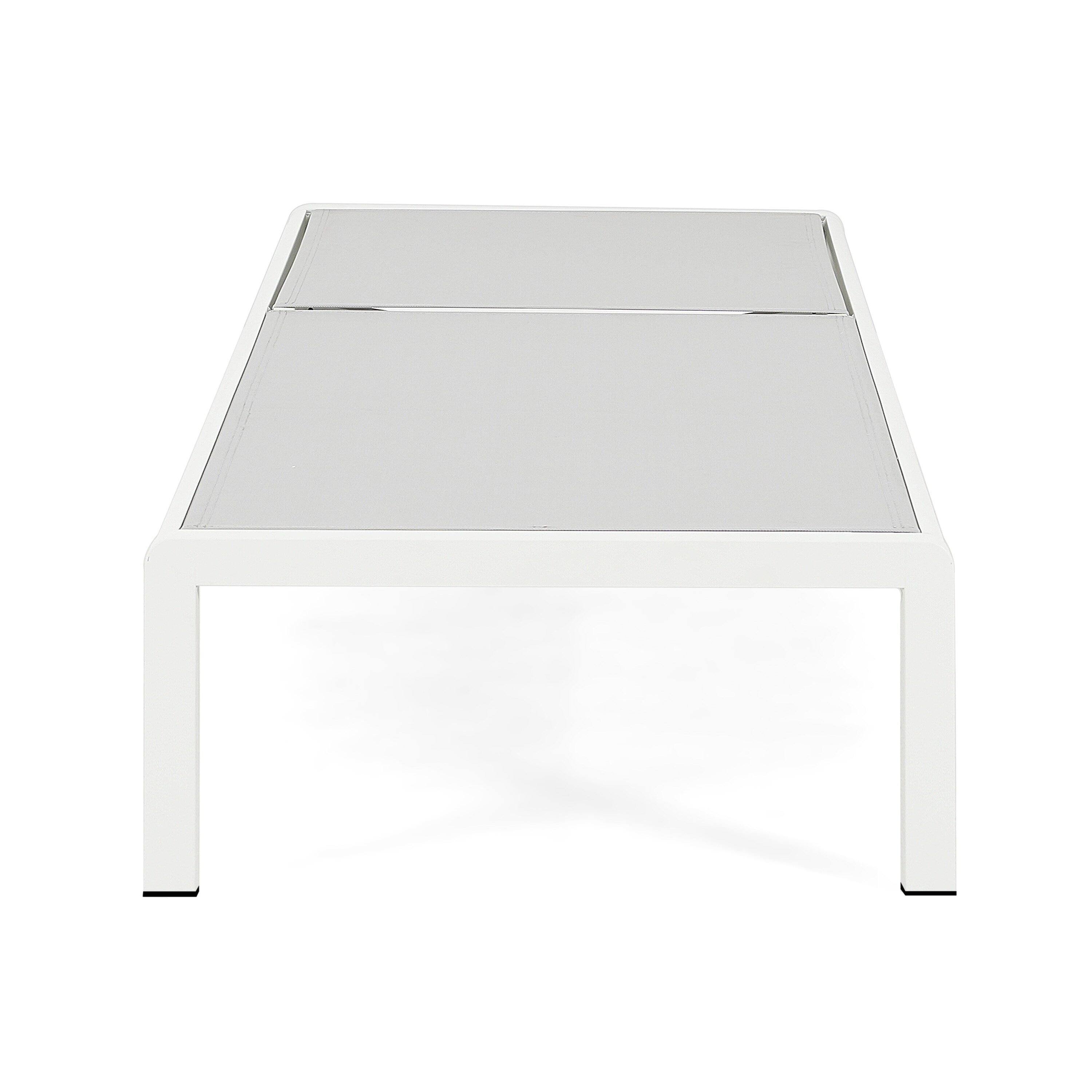 Gartenliege aus Aluminium, Modell Cape Coral (2er-Set), von Christopher Knight Home – 77,56 cm T x 25,20 cm B x 11,80 cm H