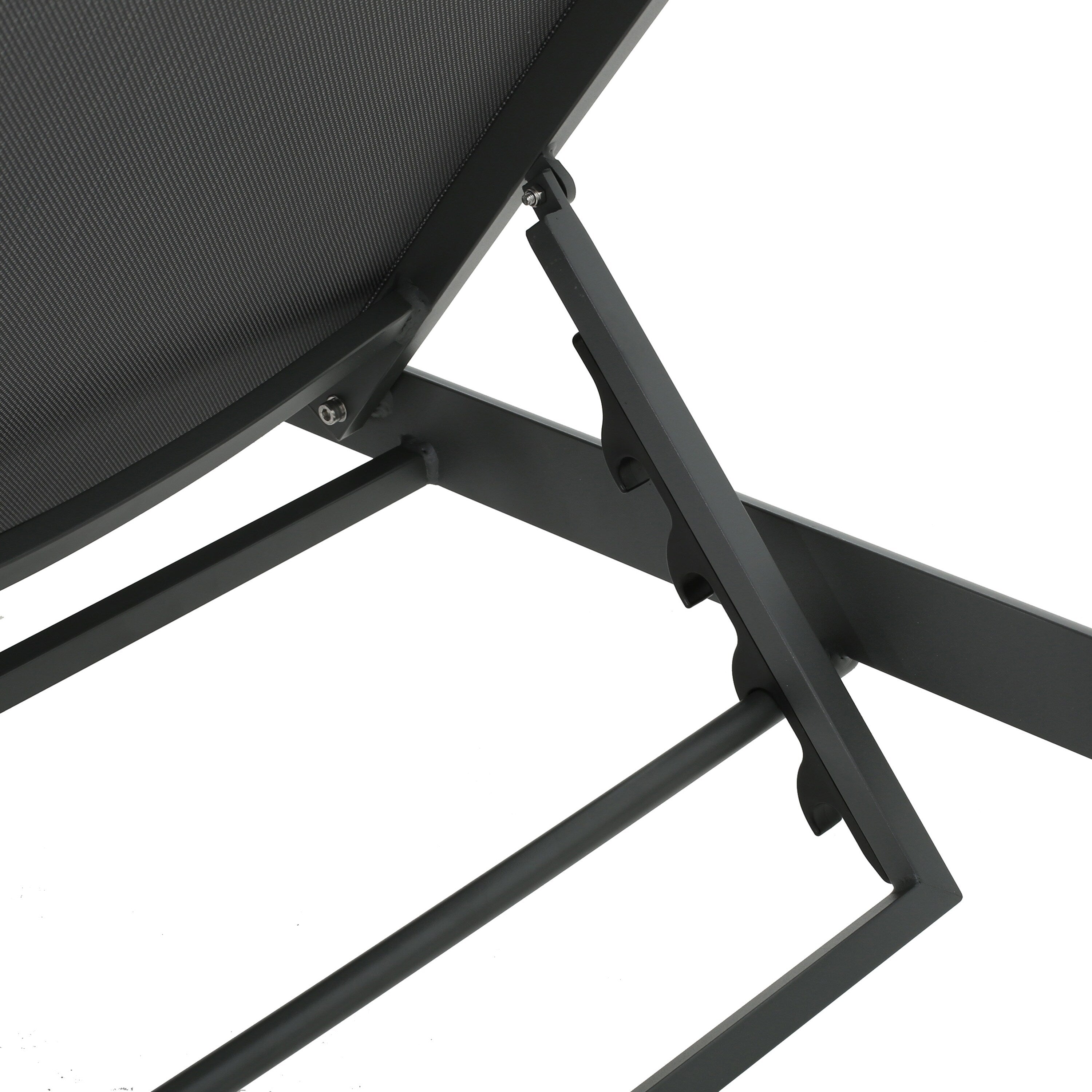 Gartenliege aus Aluminium, Modell Cape Coral (2er-Set), von Christopher Knight Home – 77,56 cm T x 25,20 cm B x 11,80 cm H