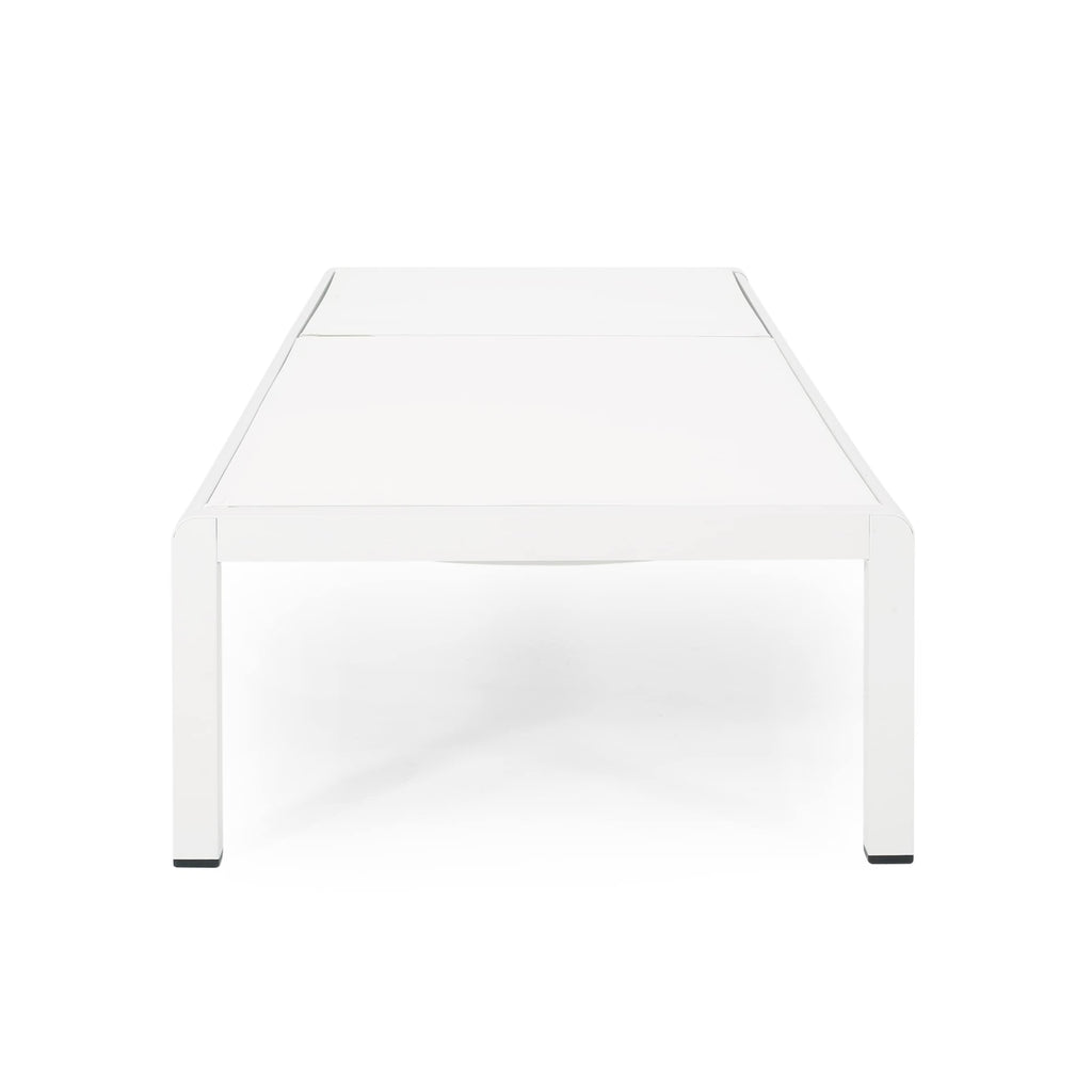 Gartenliege aus Aluminium, Modell Cape Coral (2er-Set), von Christopher Knight Home – 77,56 cm T x 25,20 cm B x 11,80 cm H