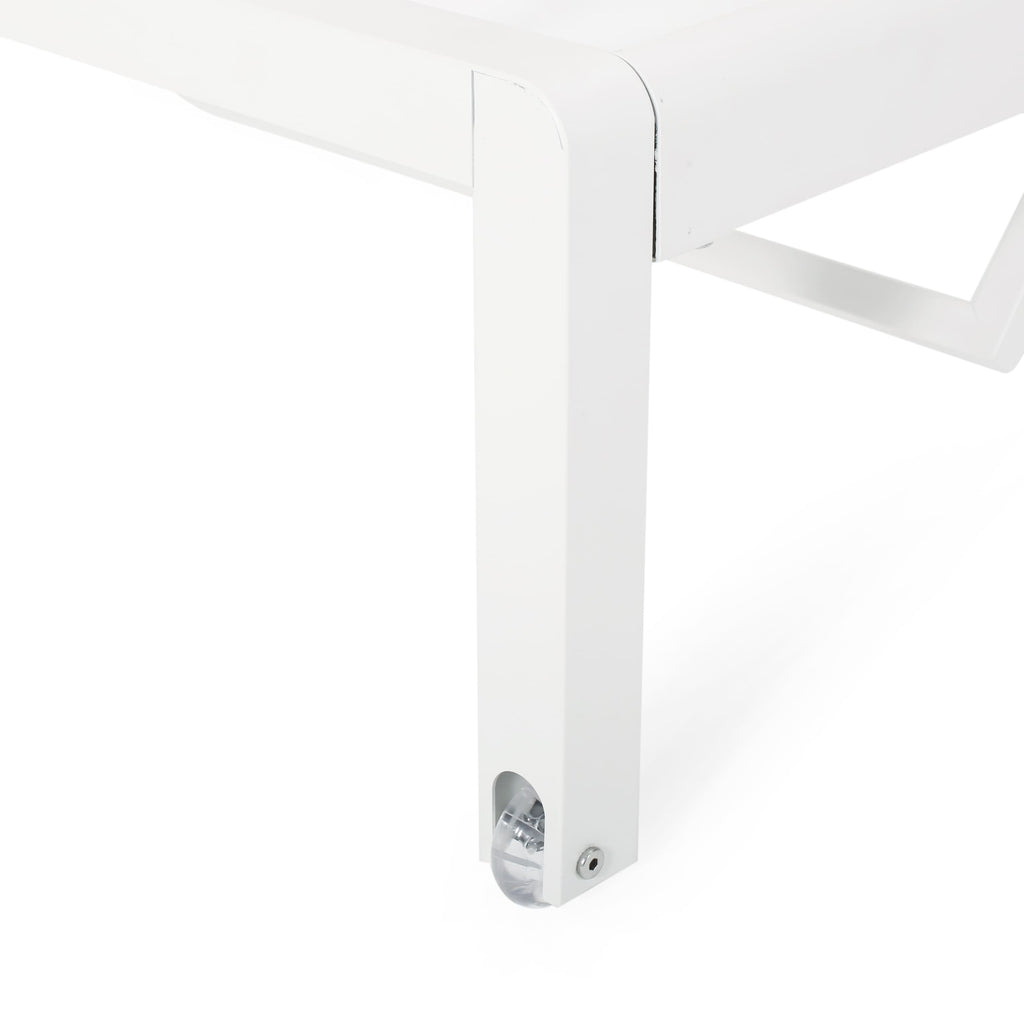 Gartenliege aus Aluminium, Modell Cape Coral (2er-Set), von Christopher Knight Home – 77,56 cm T x 25,20 cm B x 11,80 cm H