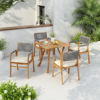 Captef Outdoor 5-teiliges Essgruppen-Set aus Akazienholz von Christopher Knight Home