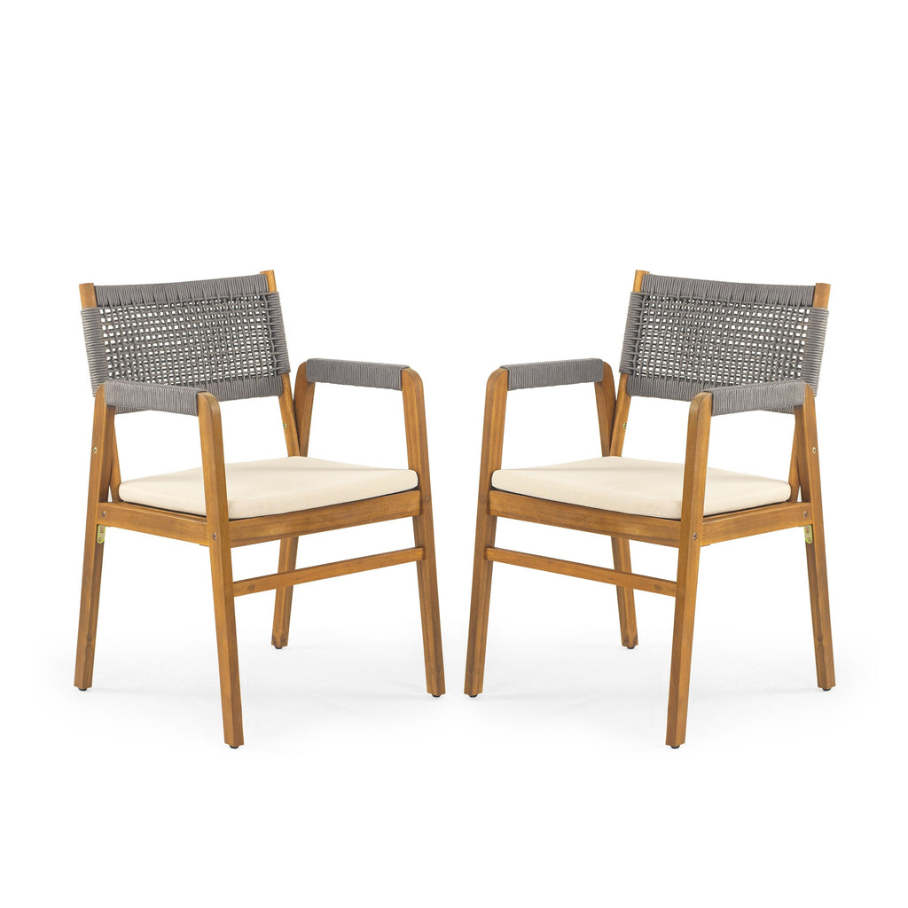 Captef Outdoor 5-teiliges Essgruppen-Set aus Akazienholz von Christopher Knight Home