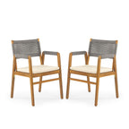 Captef Outdoor 5-teiliges Essgruppen-Set aus Akazienholz von Christopher Knight Home