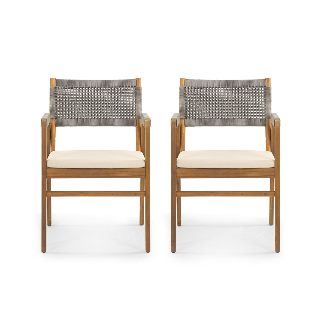 Captef Outdoor 5-teiliges Essgruppen-Set aus Akazienholz von Christopher Knight Home