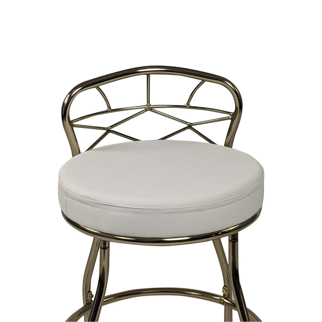 Carolina Living Diana Schminkhocker mit X-förmiger Rückenlehne und Rollen