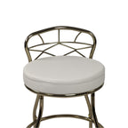 Carolina Living Diana Schminkhocker mit X-förmiger Rückenlehne und Rollen