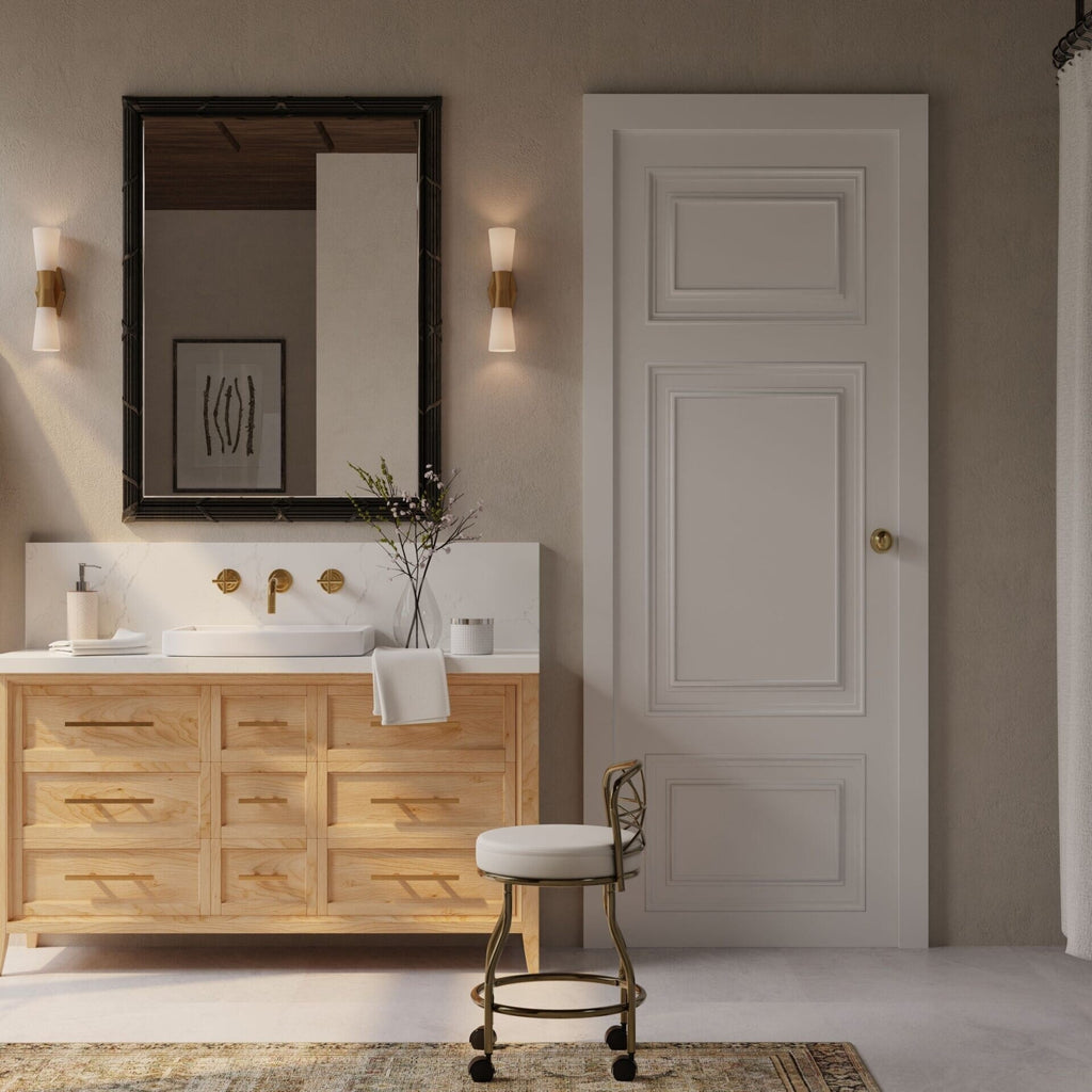 Carolina Living Diana Schminkhocker mit X-förmiger Rückenlehne und Rollen